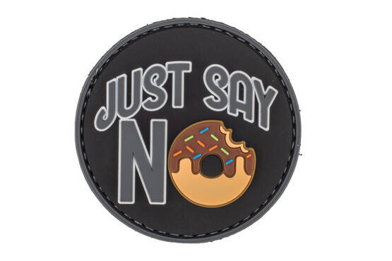 5ive Star Gear Just Say No Donut Morale Patch has a 2.5-inch diameter